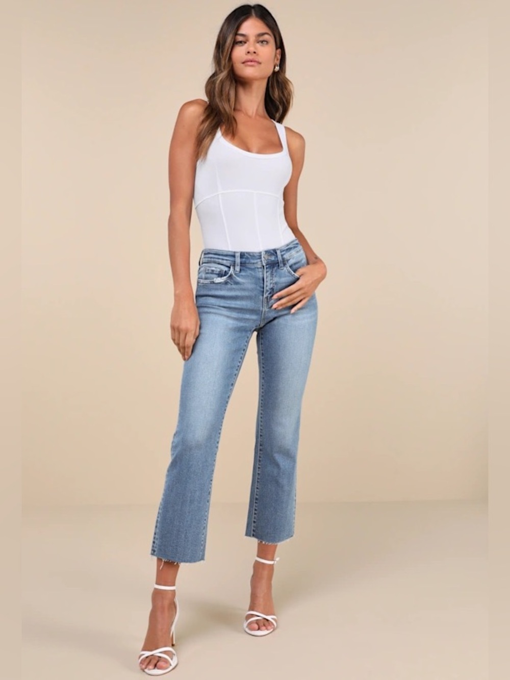 NWT Vervet Melissa Mid Rise Stretch Straight Jeans